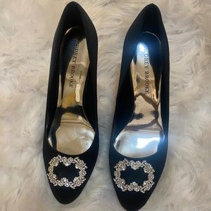 Audrey Brook Satin Pumps | Color: Black | Size: 11M